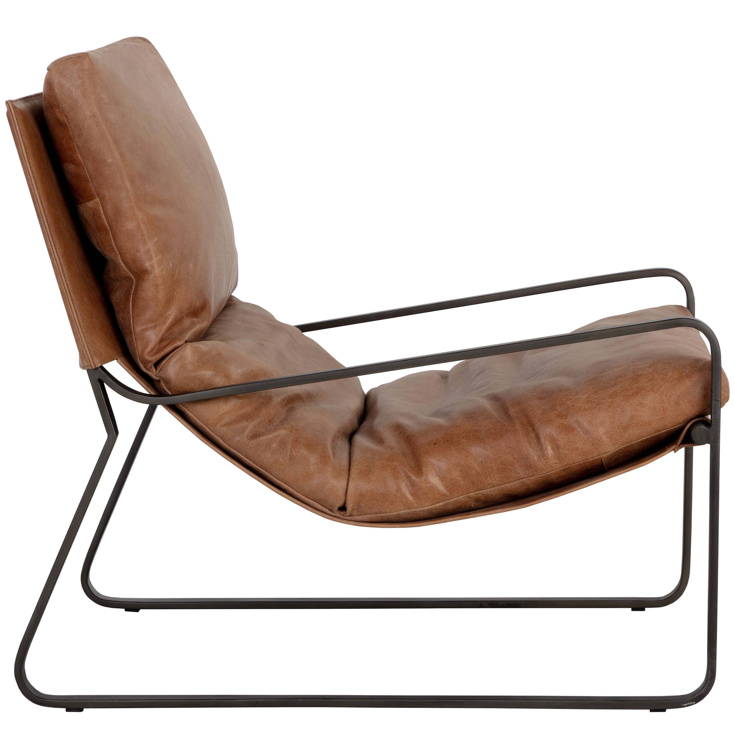 Zancor Leather Chair, Tan - Image 2