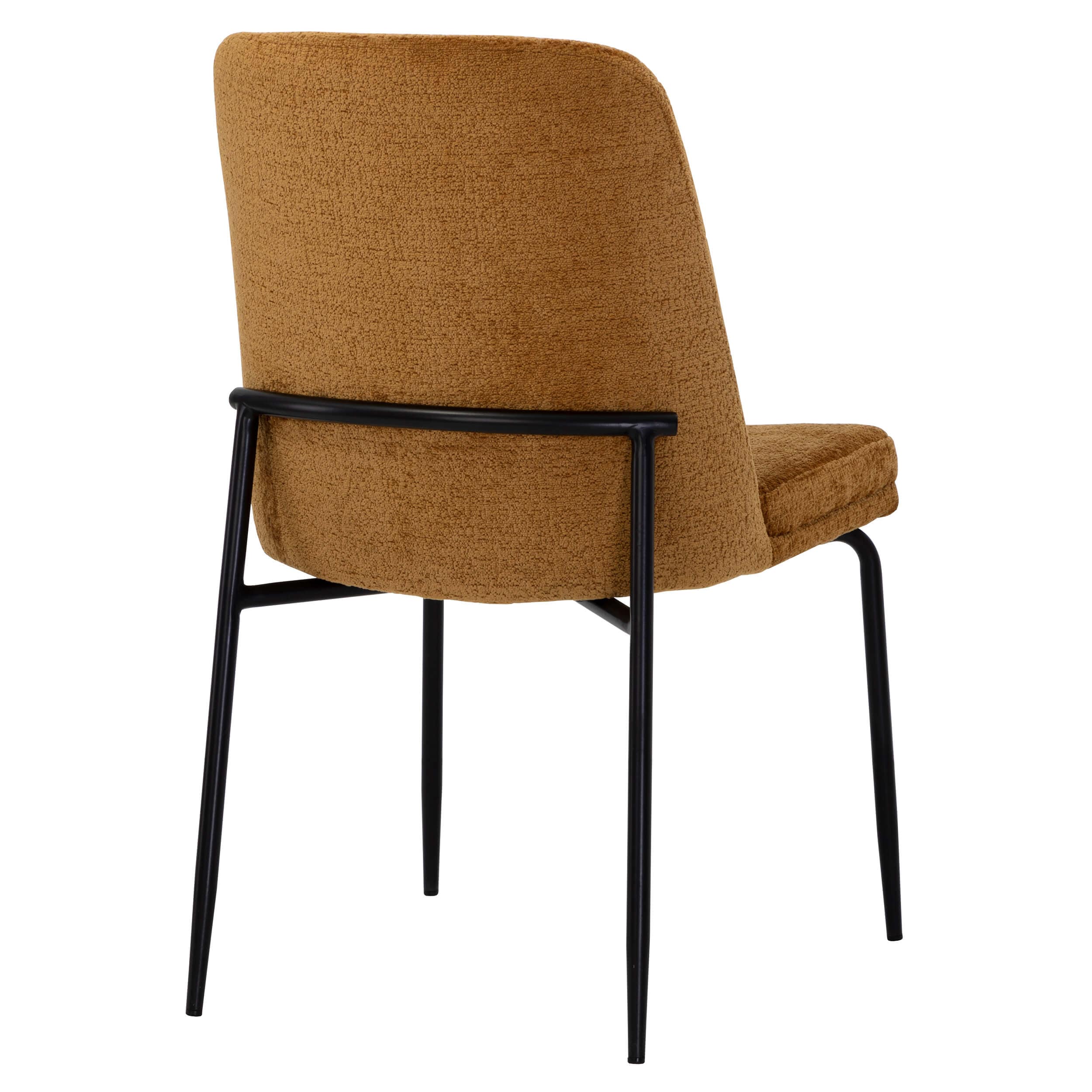 Zeke Dining Chair, Bergen Marmalade/Black, Set of 2 - Image 4