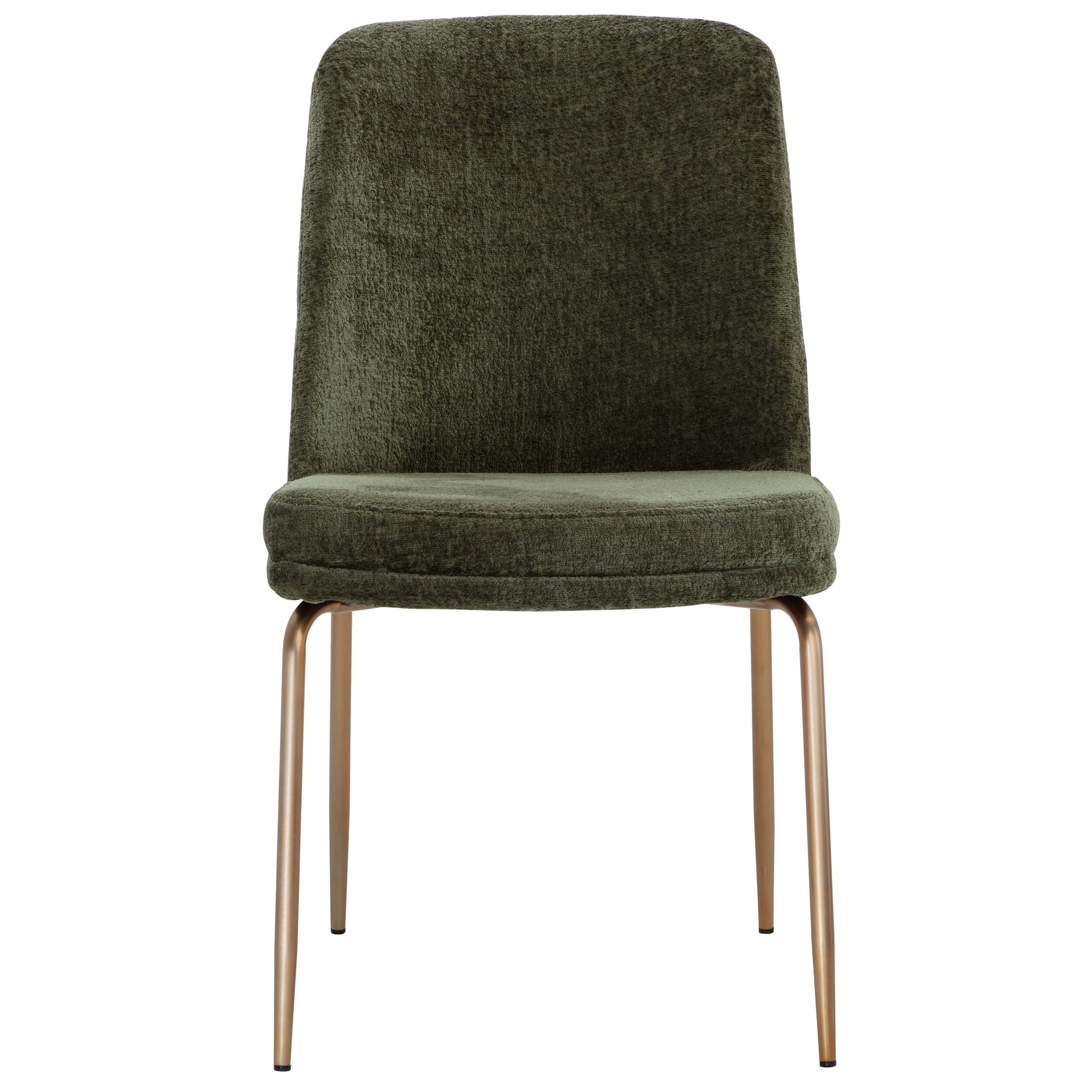 Zeke Dining Chair, Bergen Olive/Antique Brass, Set of 2 - Image 2