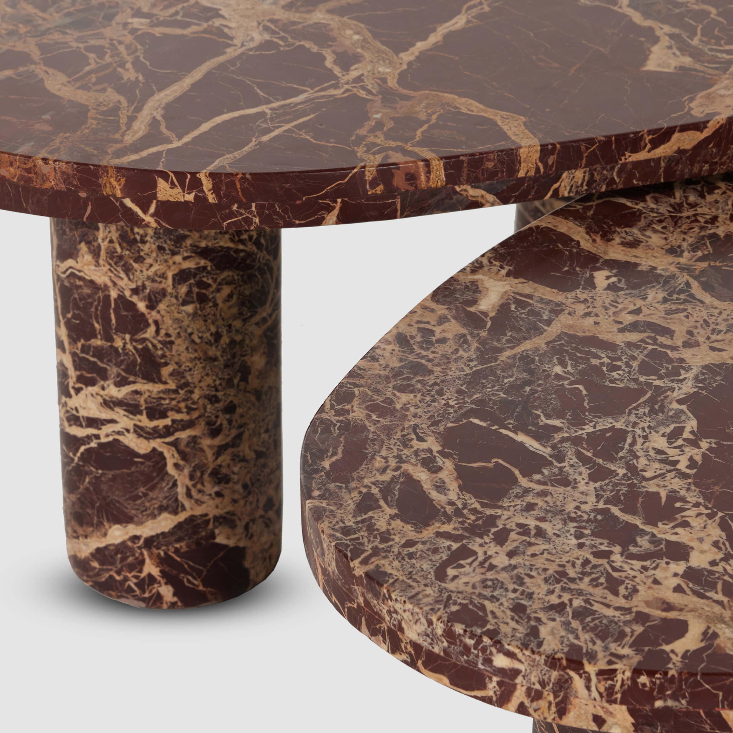 Zion Nesting Coffee Table Set, Merlot by Four Hands - Image 5