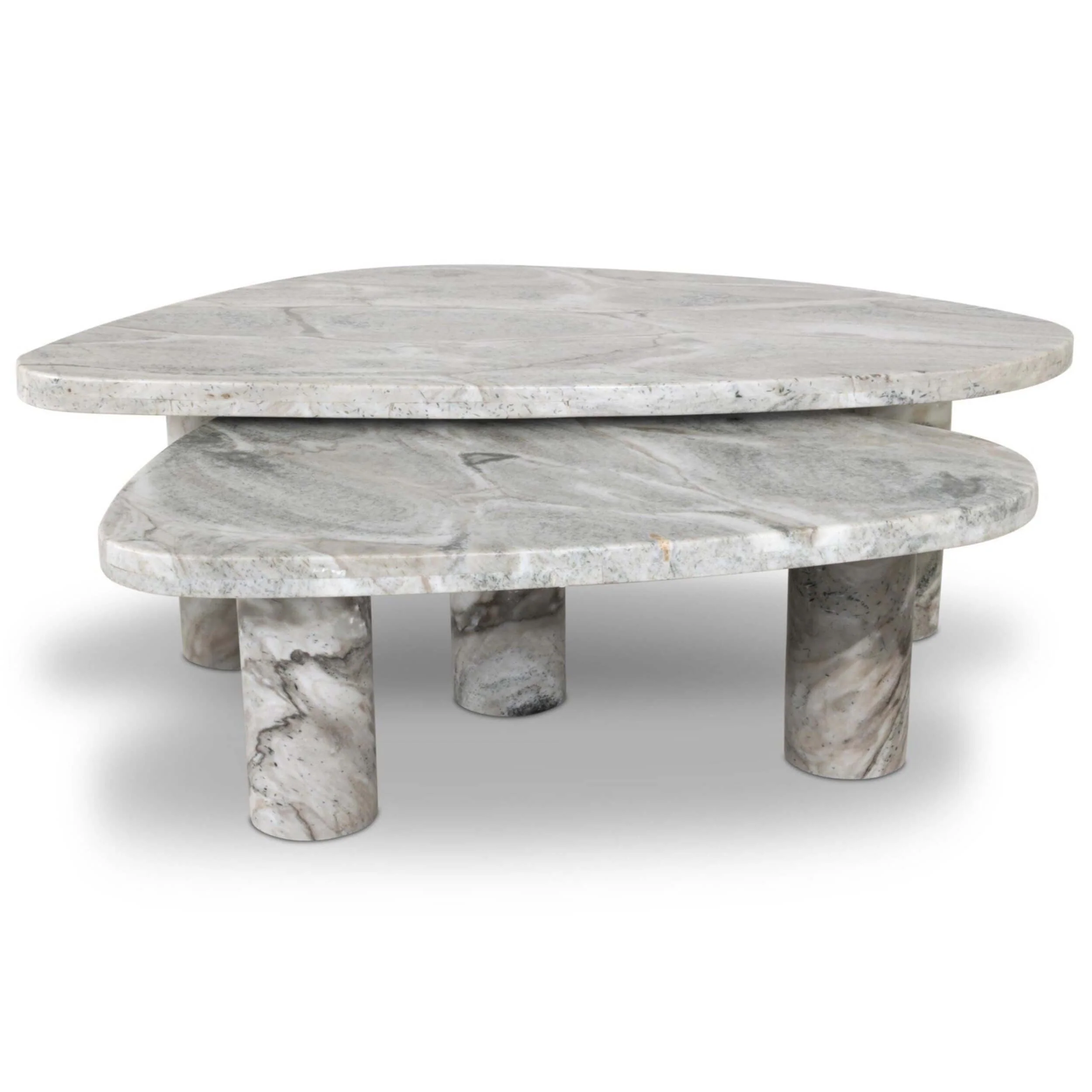 Zion Nesting Coffee Table Set, Sage Onyx by Four Hands - Image 2