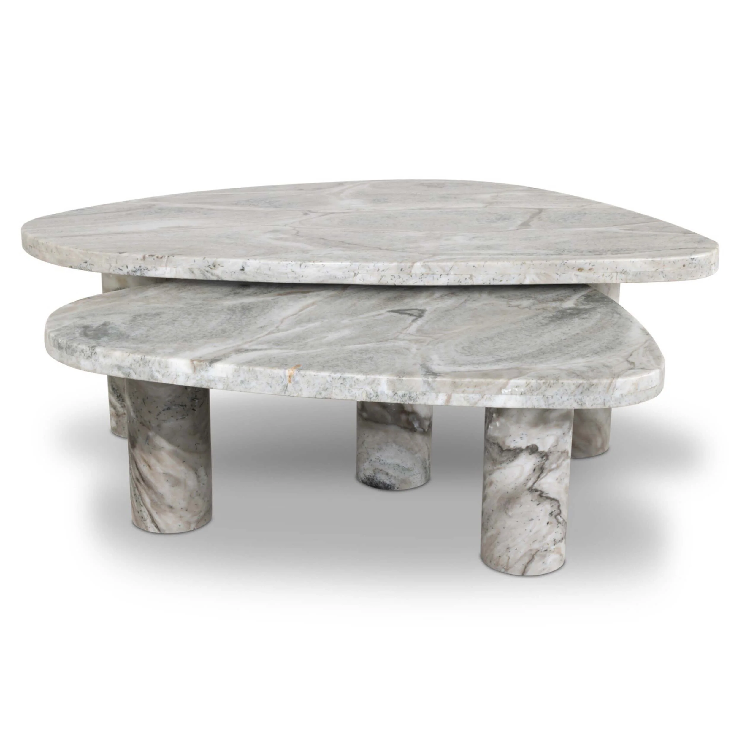 Zion Nesting Coffee Table Set, Sage Onyx by Four Hands - Image 3