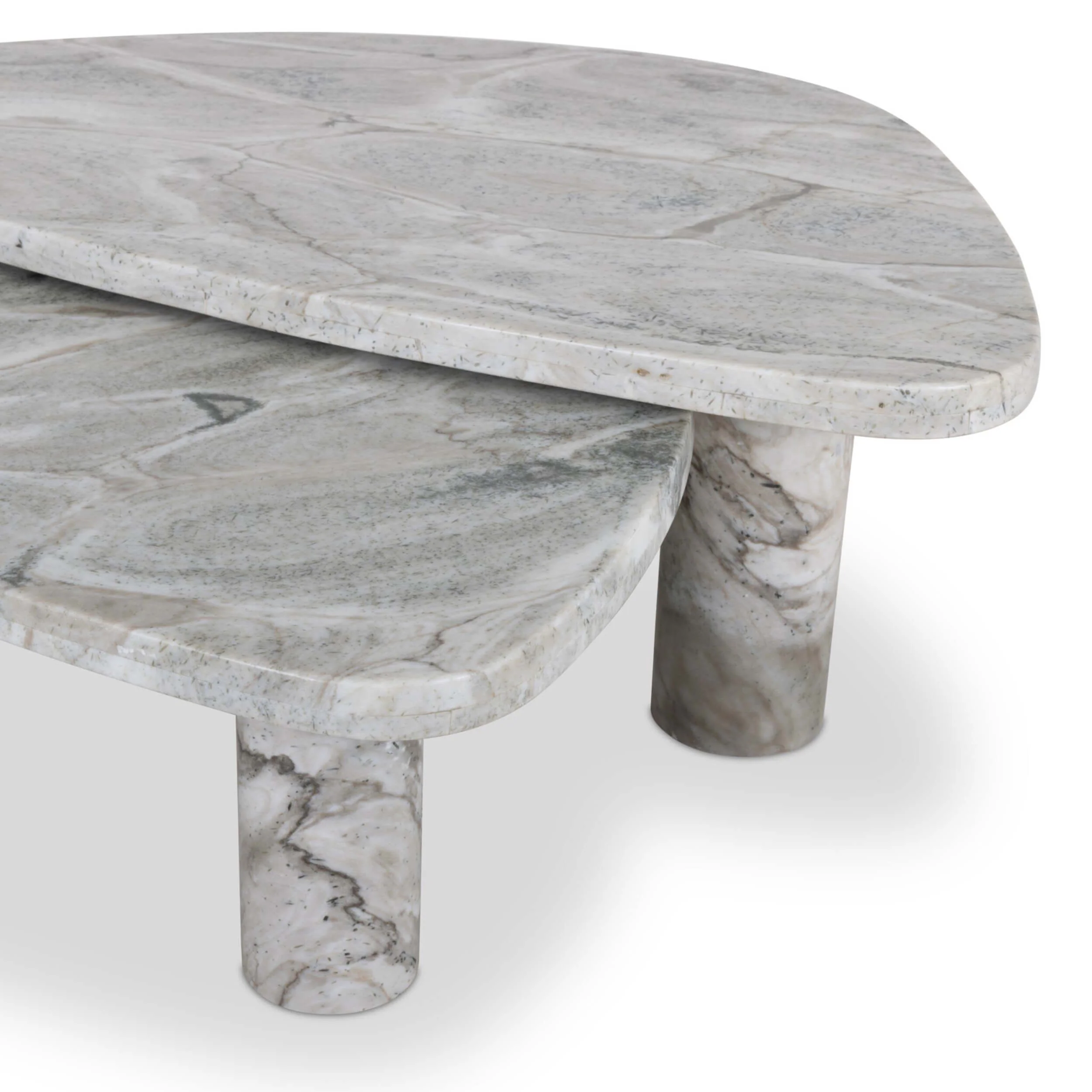 Zion Nesting Coffee Table Set, Sage Onyx by Four Hands - Image 5