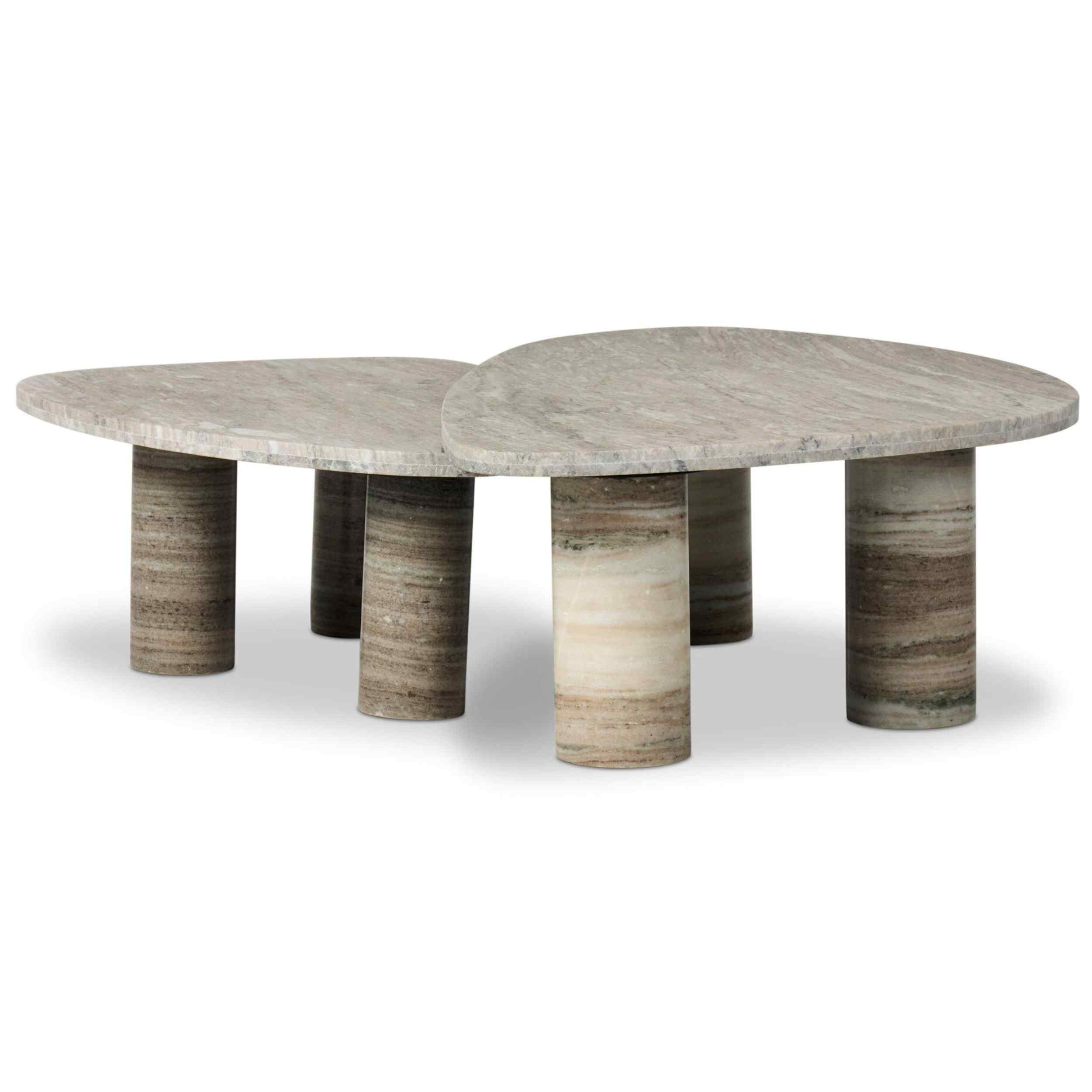 Zion Nesting Coffee Tables, Antique White by Four Hands - Image 2