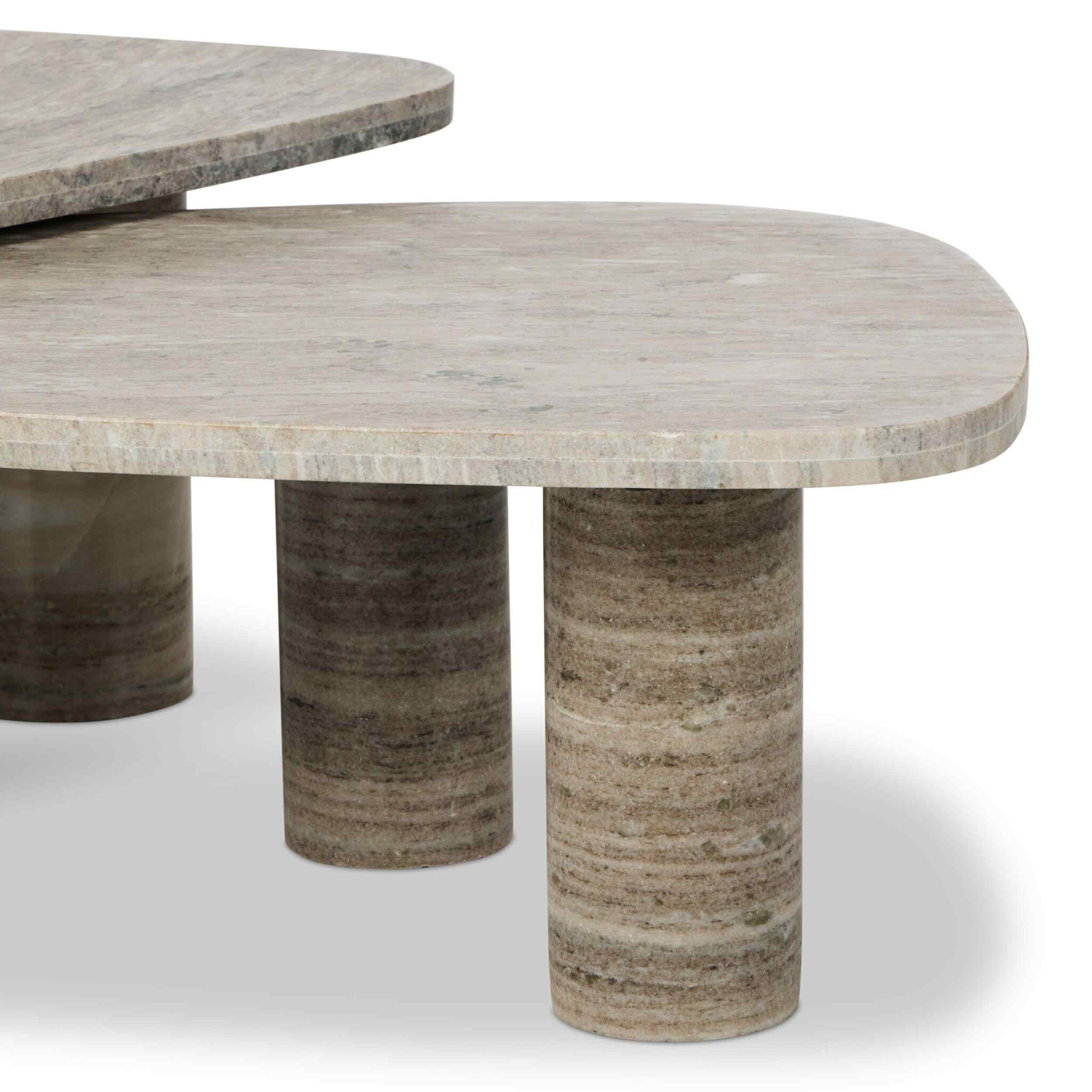 Zion Nesting Coffee Tables, Antique White by Four Hands - Image 4