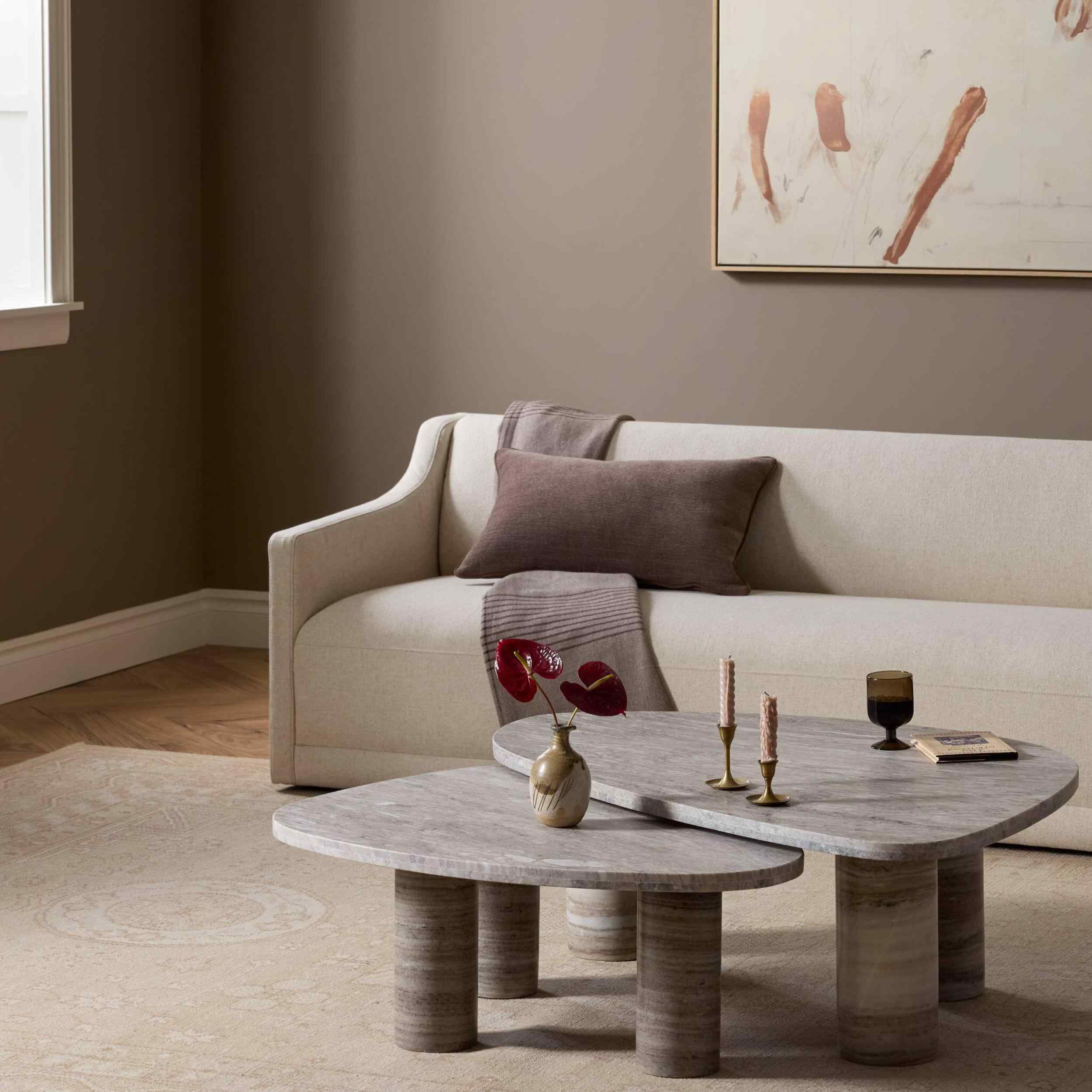 Zion Nesting Coffee Tables, Antique White by Four Hands - Image 5
